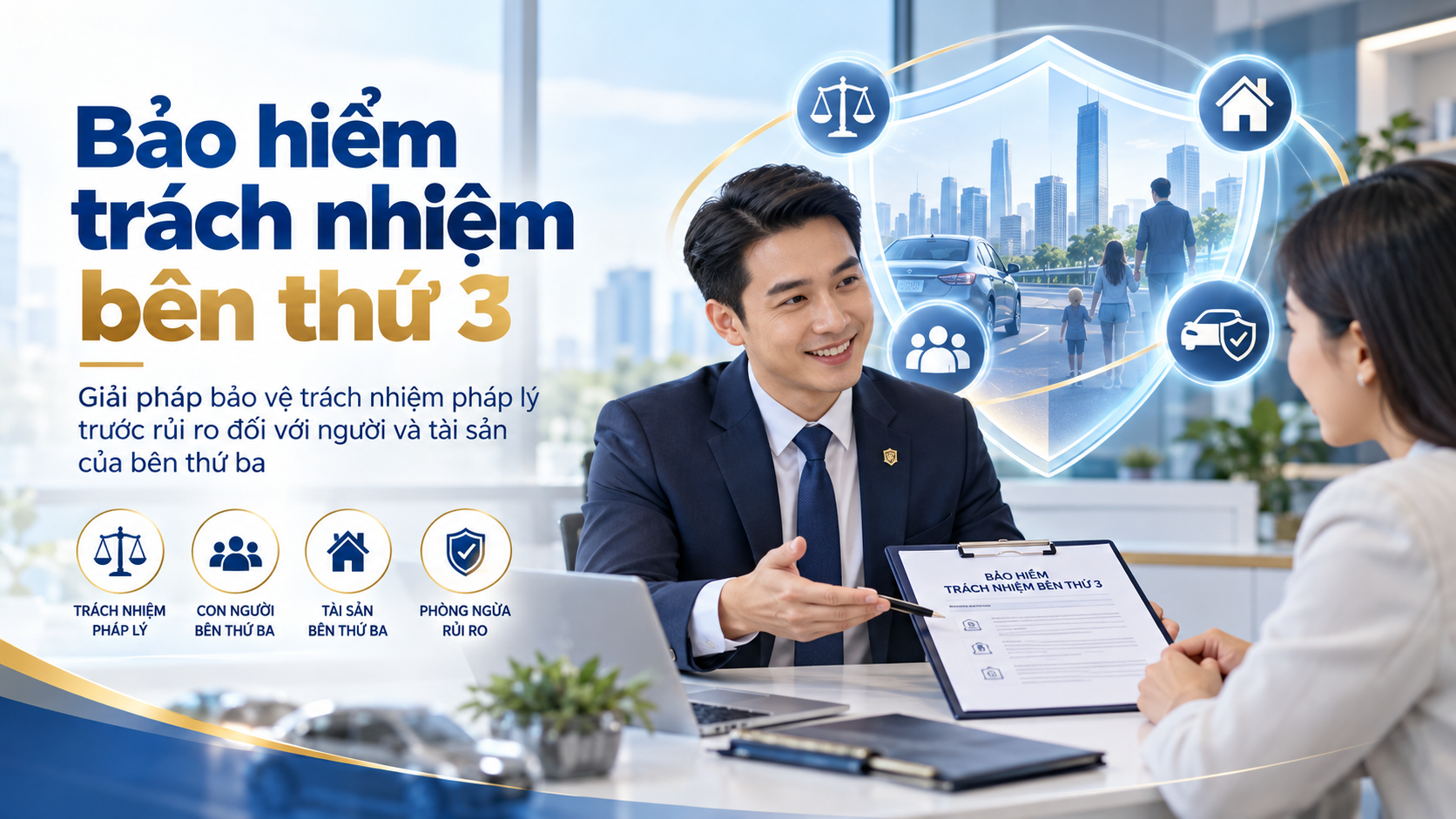 Bảo hiểm trách nhiệm bên thứ 3 bảo vệ trước trách nhiệm pháp lý
