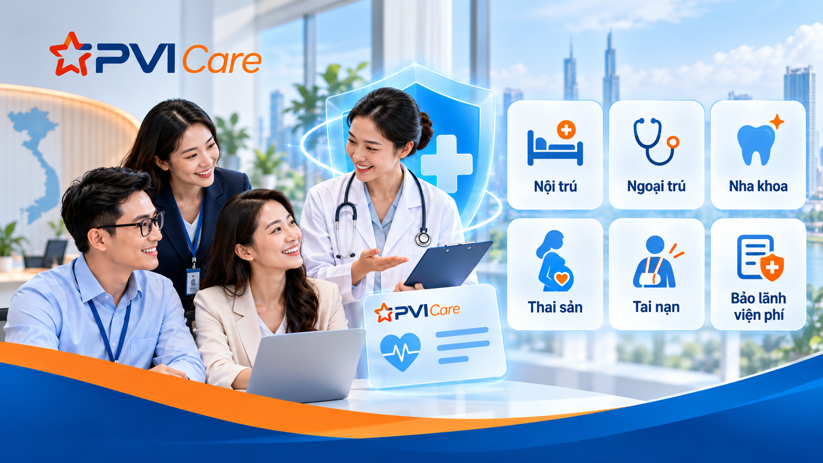 Quyền lợi bảo hiểm sức khỏe nhân viên PVI